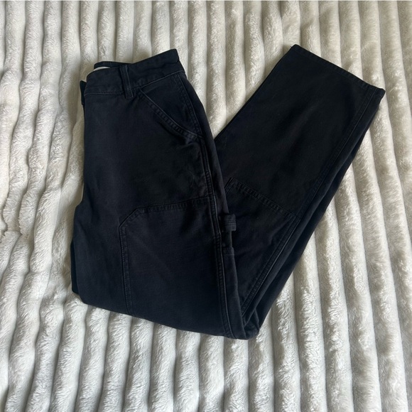 Aritzia Wilfred Free Brennan Utility Pants High Rise Carpenters Black Size 00 - Picture 11 of 14